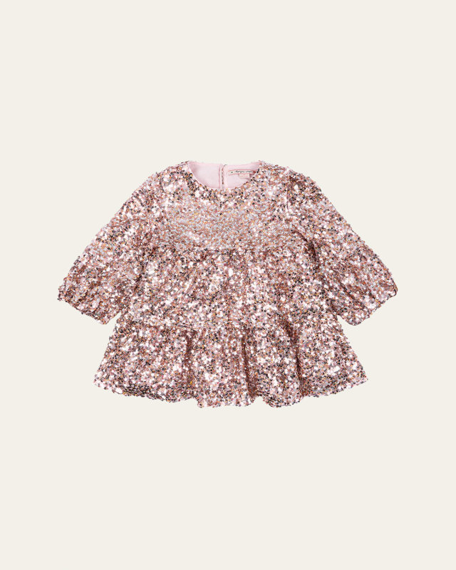 Girl's Lila Sequin Dress, Size 18M-10